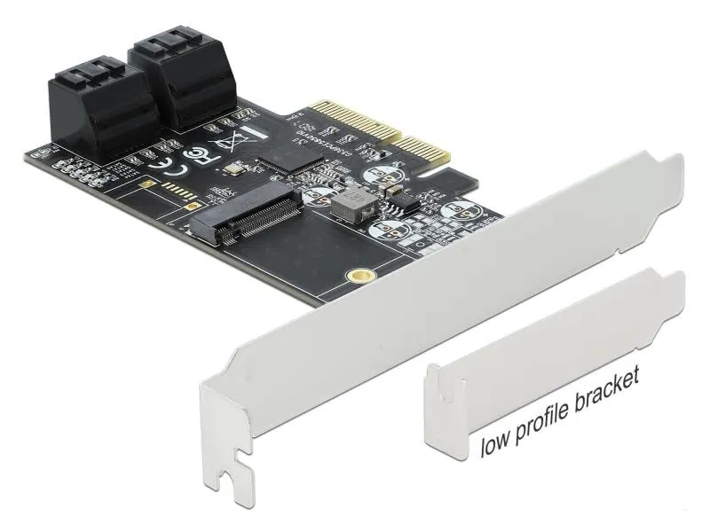 Delock SATA-Controller 4Port SATA & 1Port M.2 SATA PCI-Express-x4