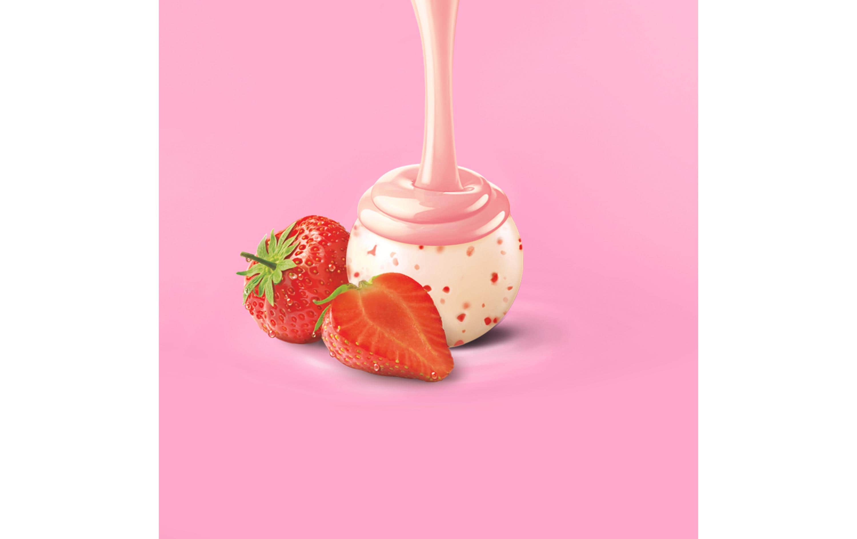 Lindt Schokoladen-Pralinen Lindor Kugeln Strawberry 1000 g