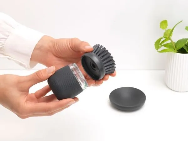 Brabantia Ersatzkopf Spülbürste SinkSide 2 Stück, Dunkelgrau Brabantia Ersatzkopf Spülbürste SinkSide 2 Stück, Dunkelgrau
