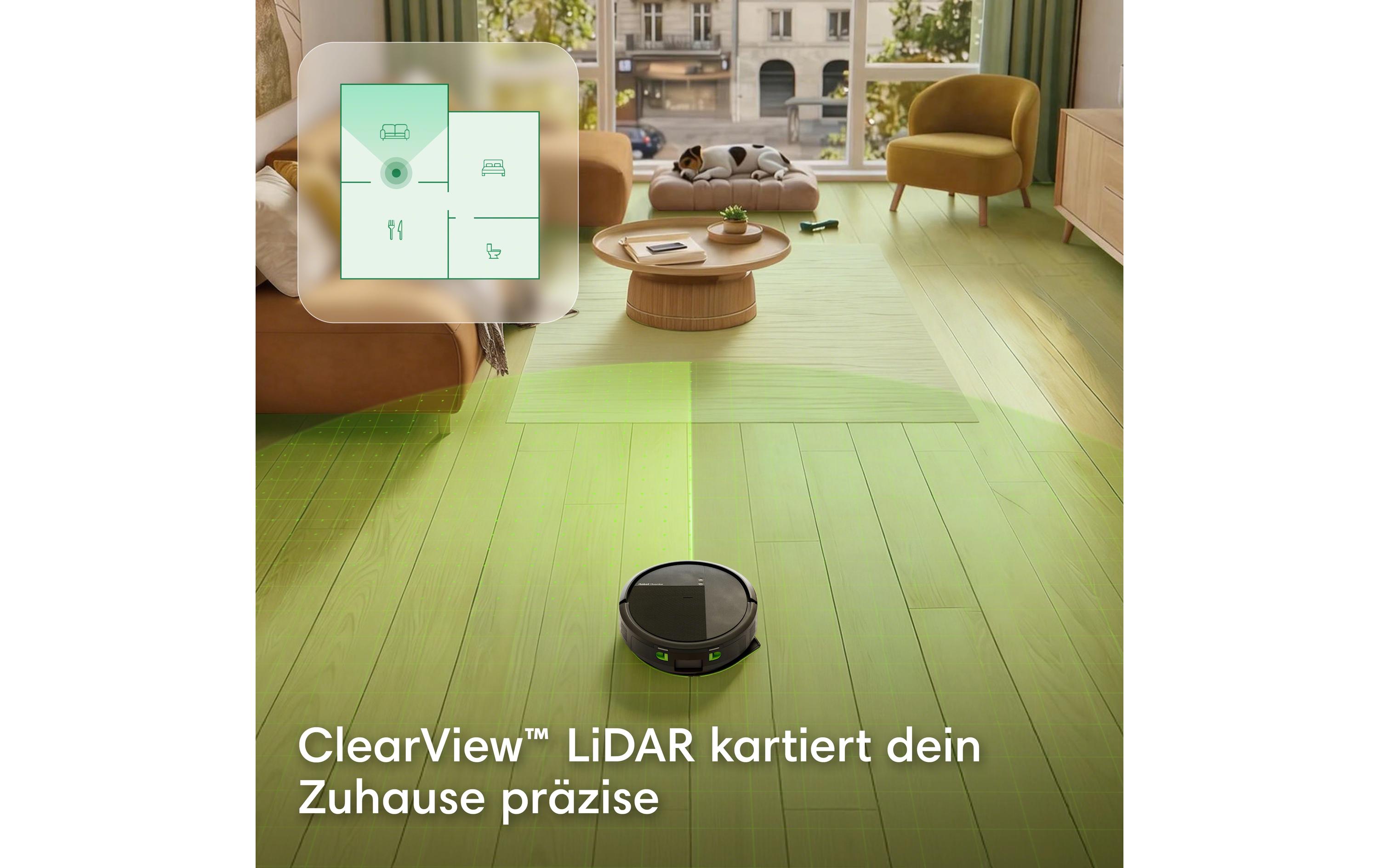 iRobot Roomba 115 Combo LiDAR-Navigation, Schwarz