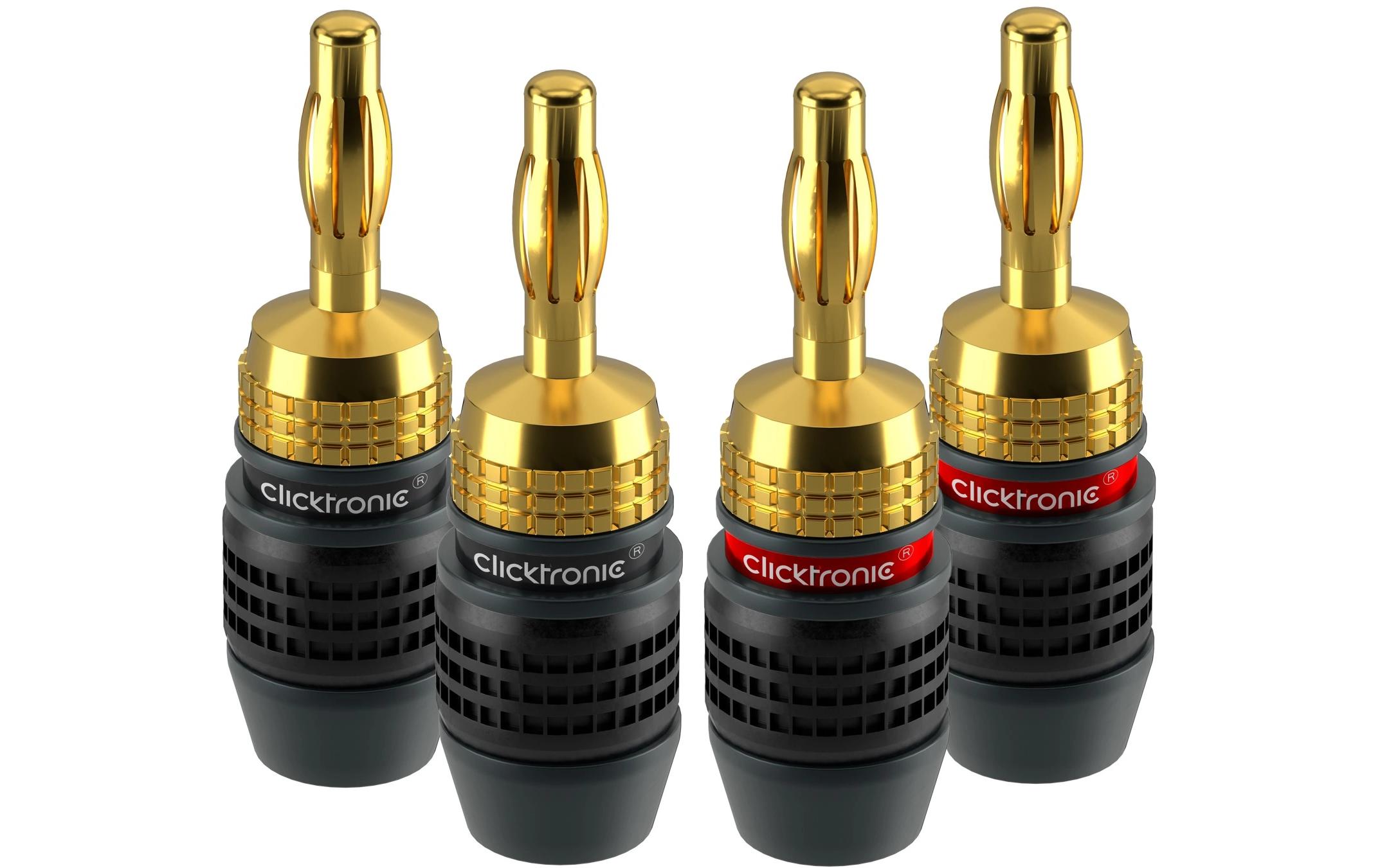 CE Bananenstecker SimpleLock vergoldet