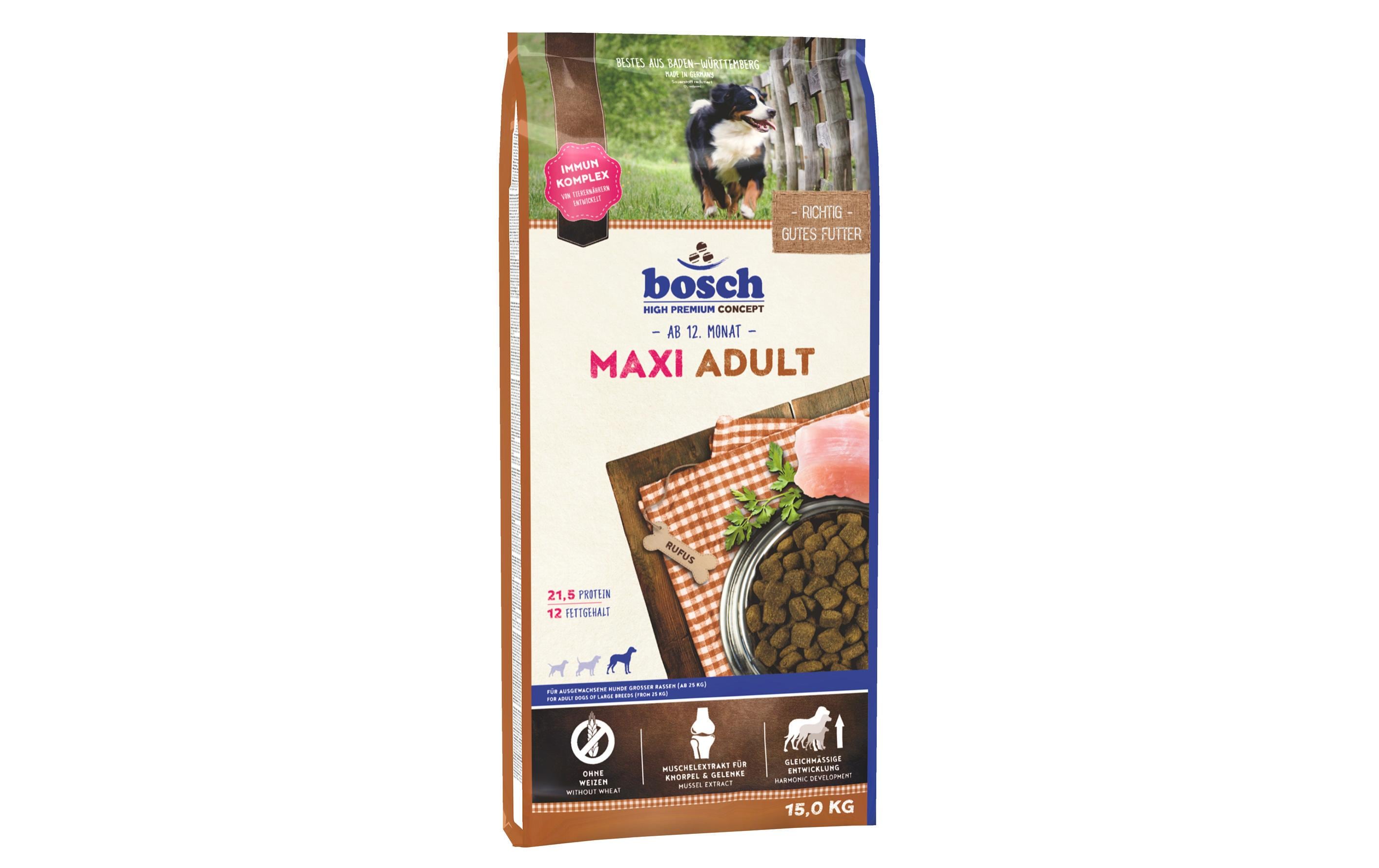 Bosch Tiernahrung Trockenfutter Maxi Adult 15 kg