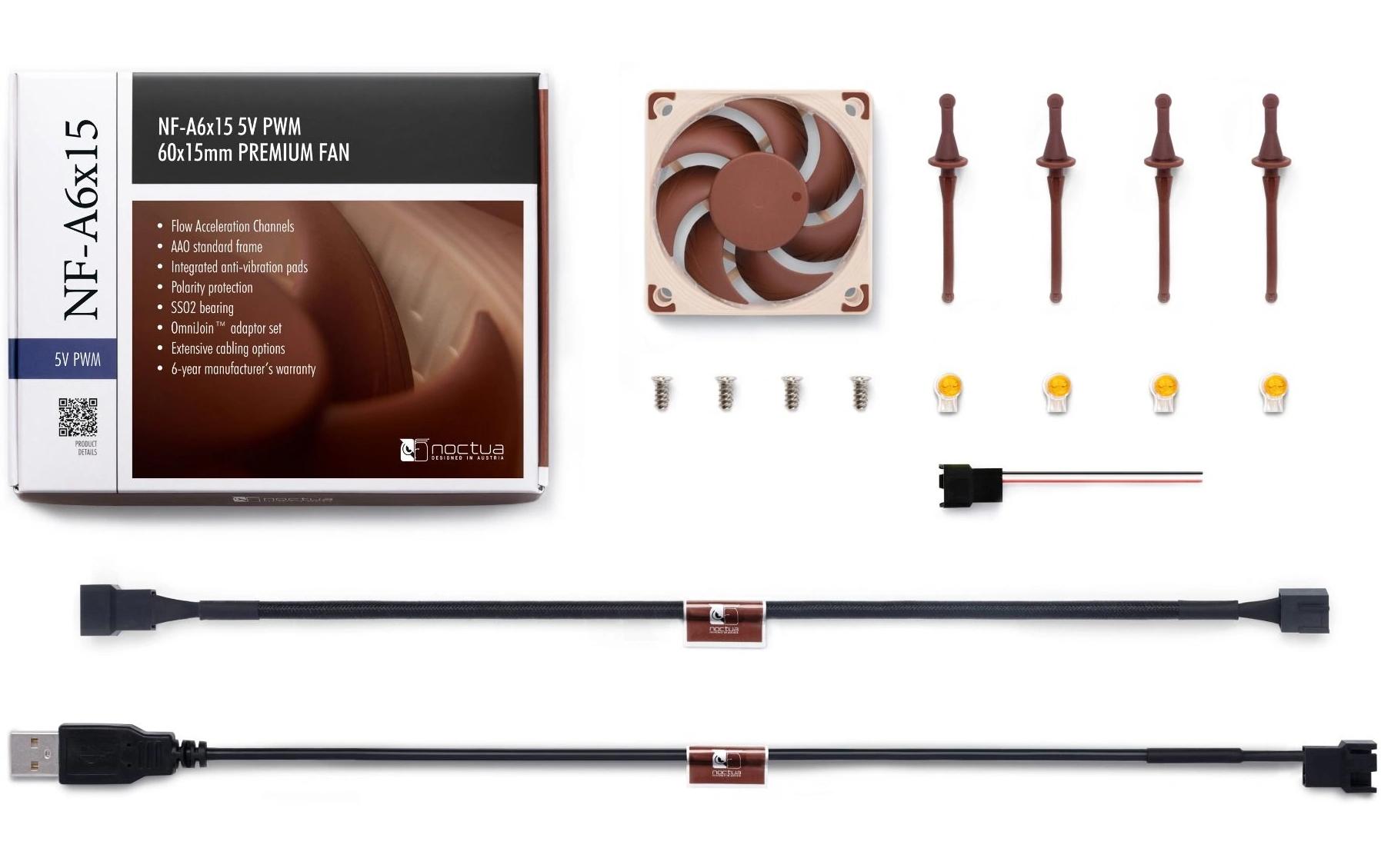 Noctua PC-Lüfter NF-A6x15 5V PWM