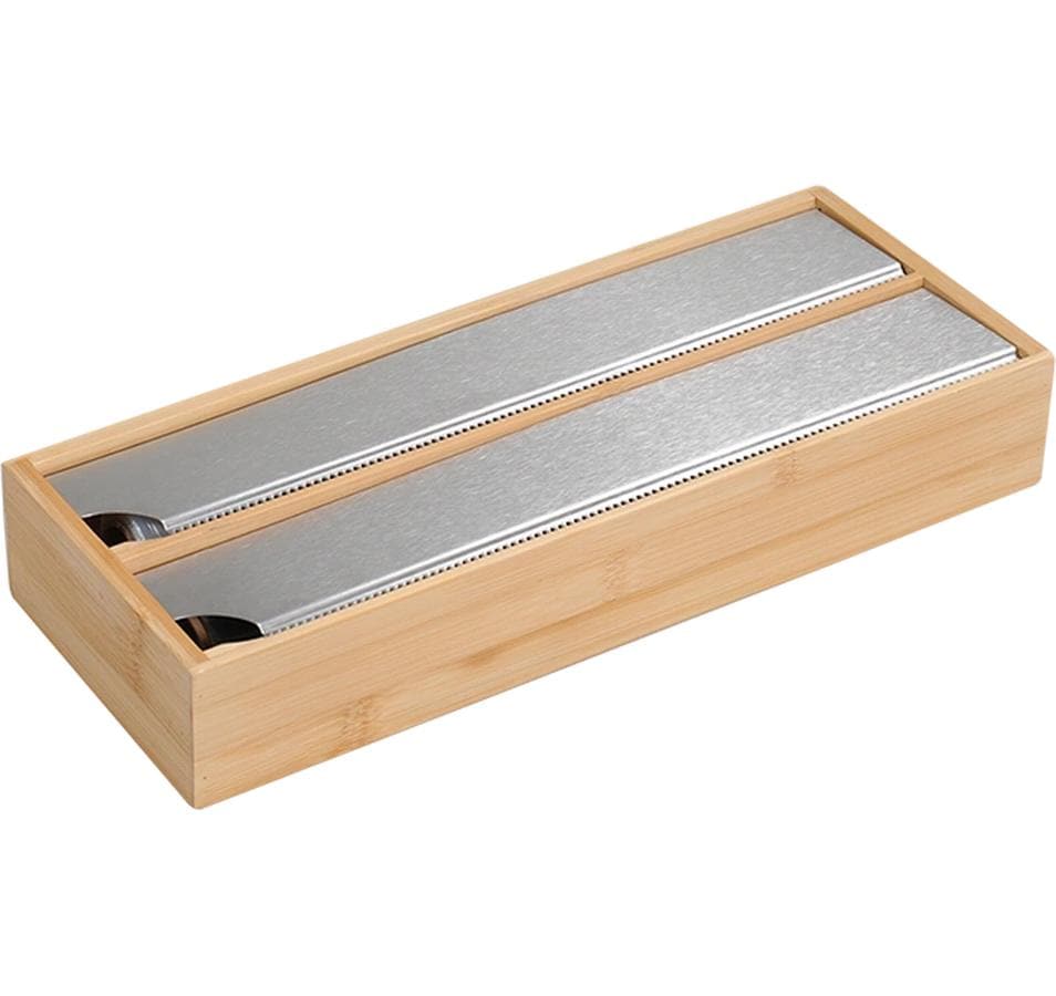 Kesper Frischhaltefolien-Spender Silber/Braun