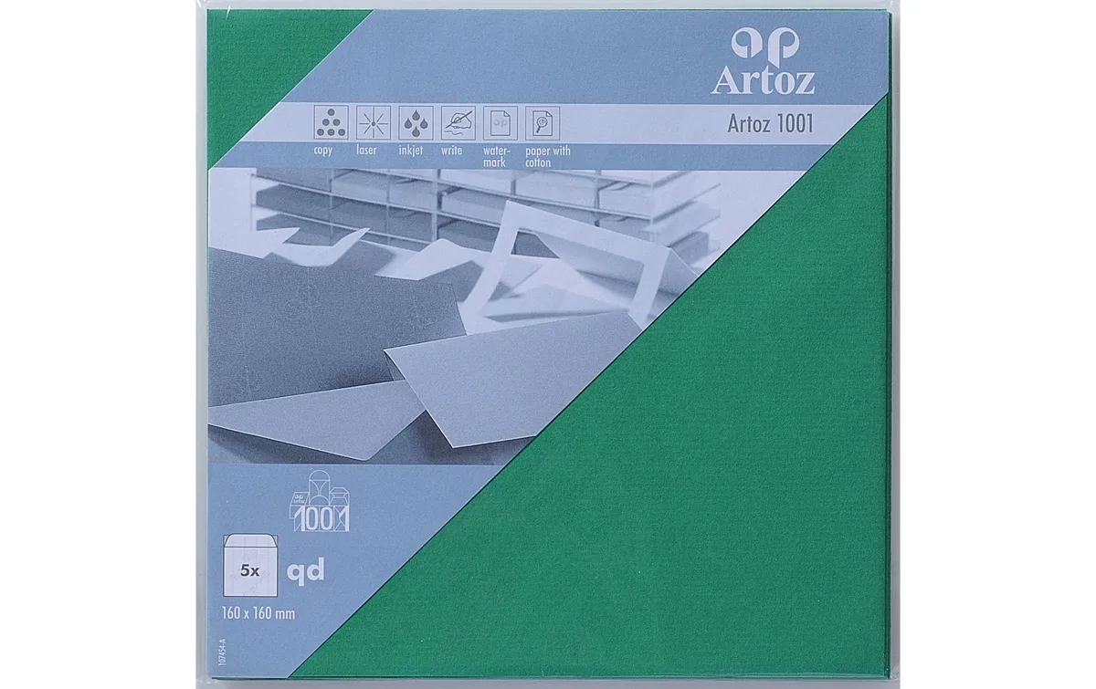 Artoz Couvert 1001 16 x 16 cm, 5 Stück, Grün