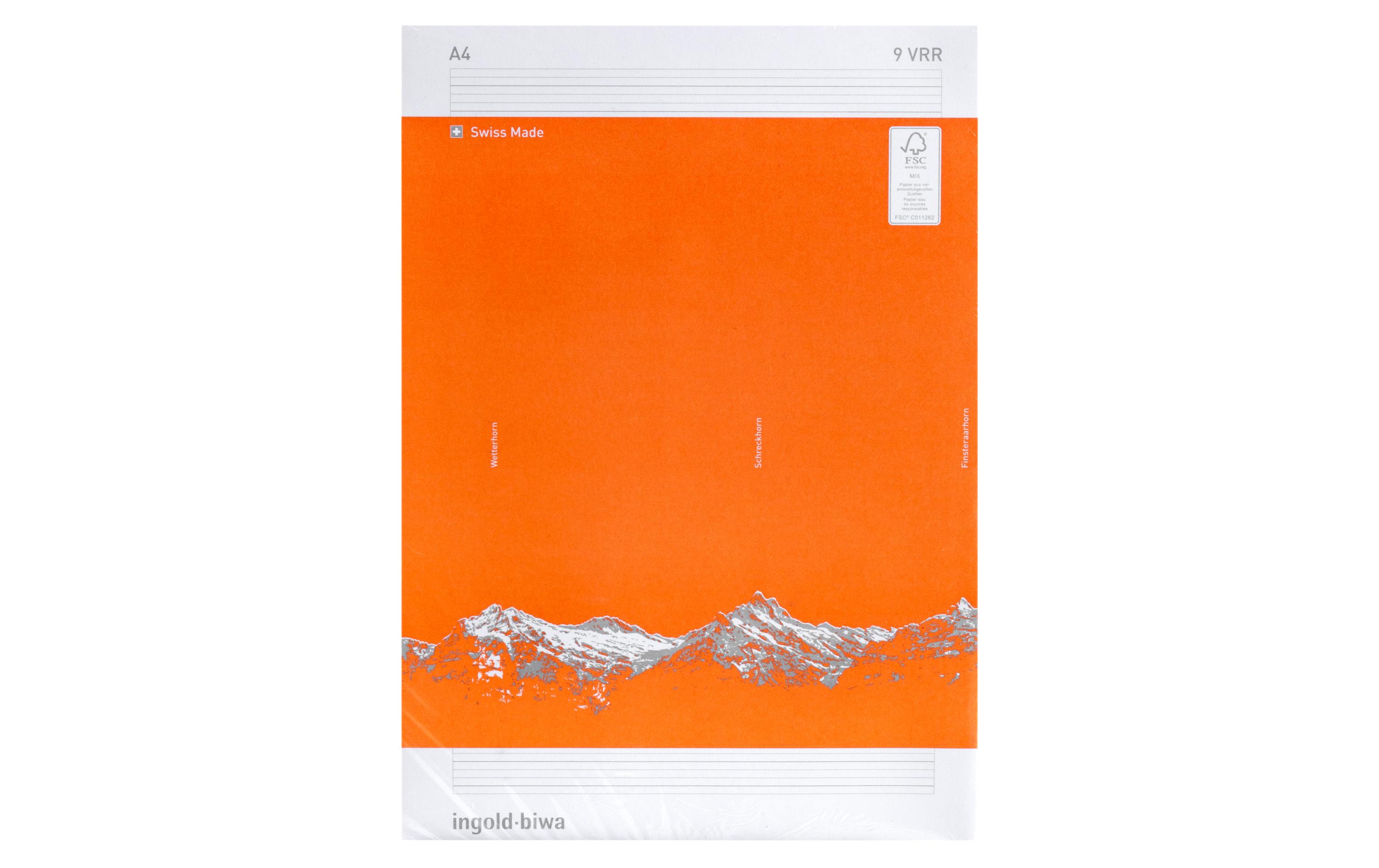 ingold-biwa Schulheft A4, Liniert, Orange, 25 Stück ingold-biwa Schulheft A4, Liniert, Orange, 25 Stück