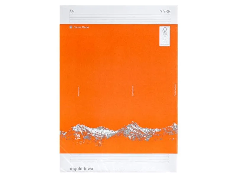 ingold-biwa Schulheft A4, Liniert, Orange, 25 Stück ingold-biwa Schulheft A4, Liniert, Orange, 25 Stück