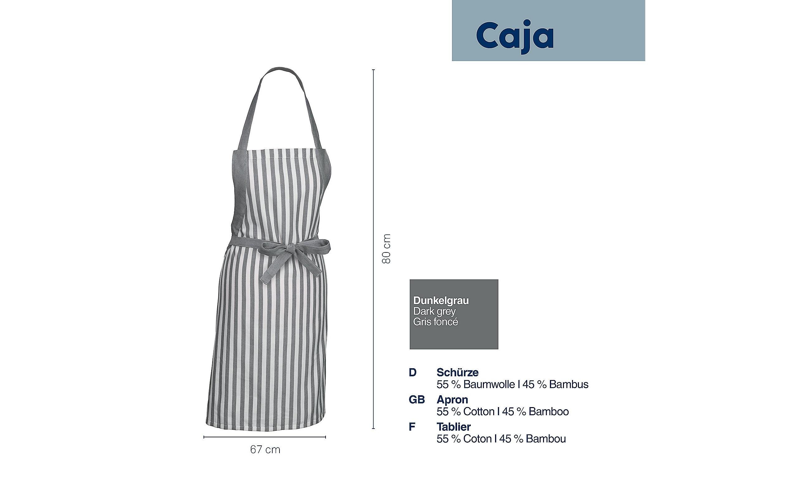 Kela Kochschürze Caja 80 x 67 cm, Grau