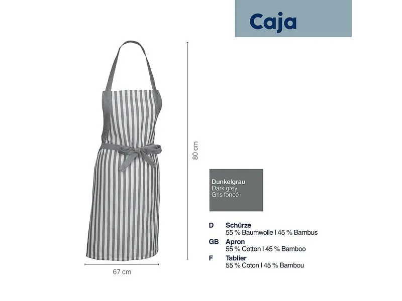 Kela Kochschürze Caja 80 x 67 cm, Grau