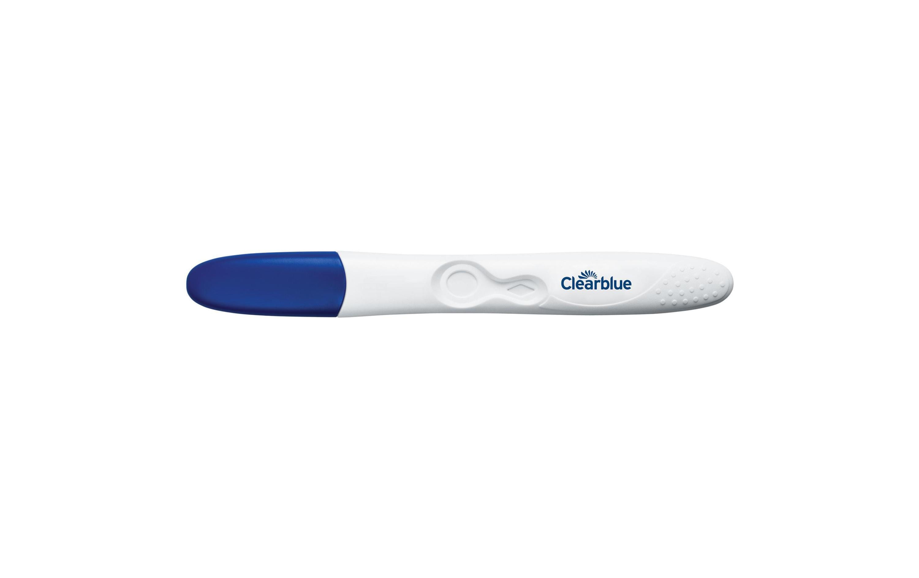 Clearblue Schwangerschaftstest mit verfärbender Spitze