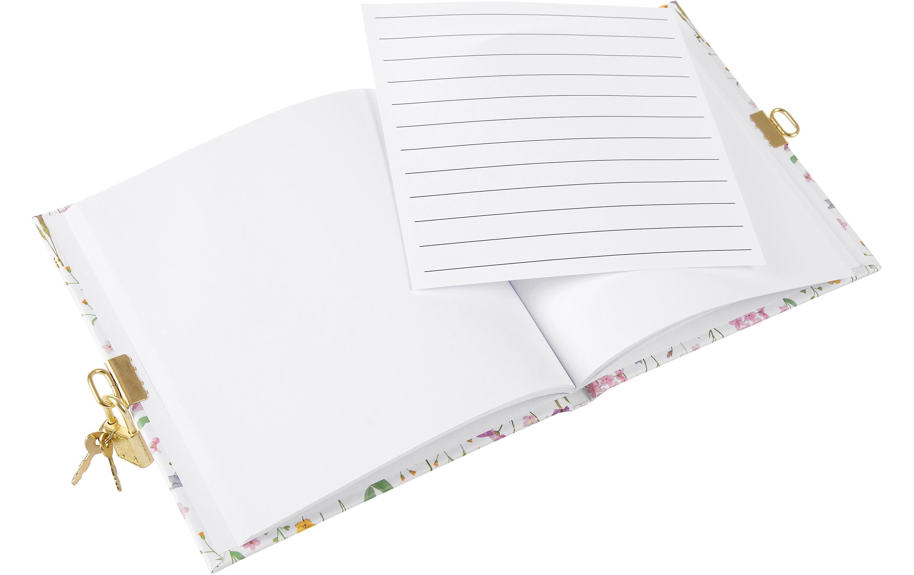 Goldbuch Tagebuch Meadow Miracles Weiss 96 Seiten, 16.5 x 16.5 cm