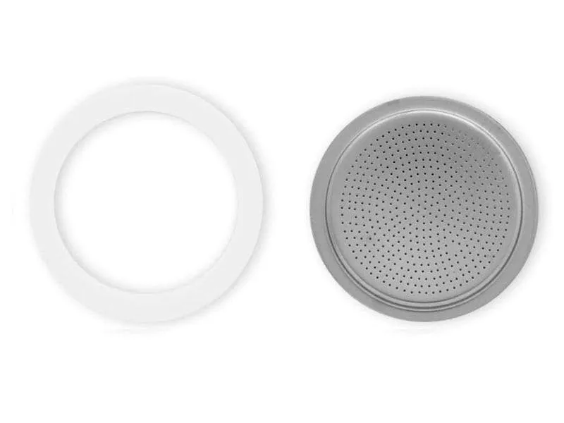 Bialetti Dichtung & Filterplatte zu Bialetti Brikka, 4 Tassen Bialetti Dichtung & Filterplatte zu Bialetti Brikka, 4 Tassen