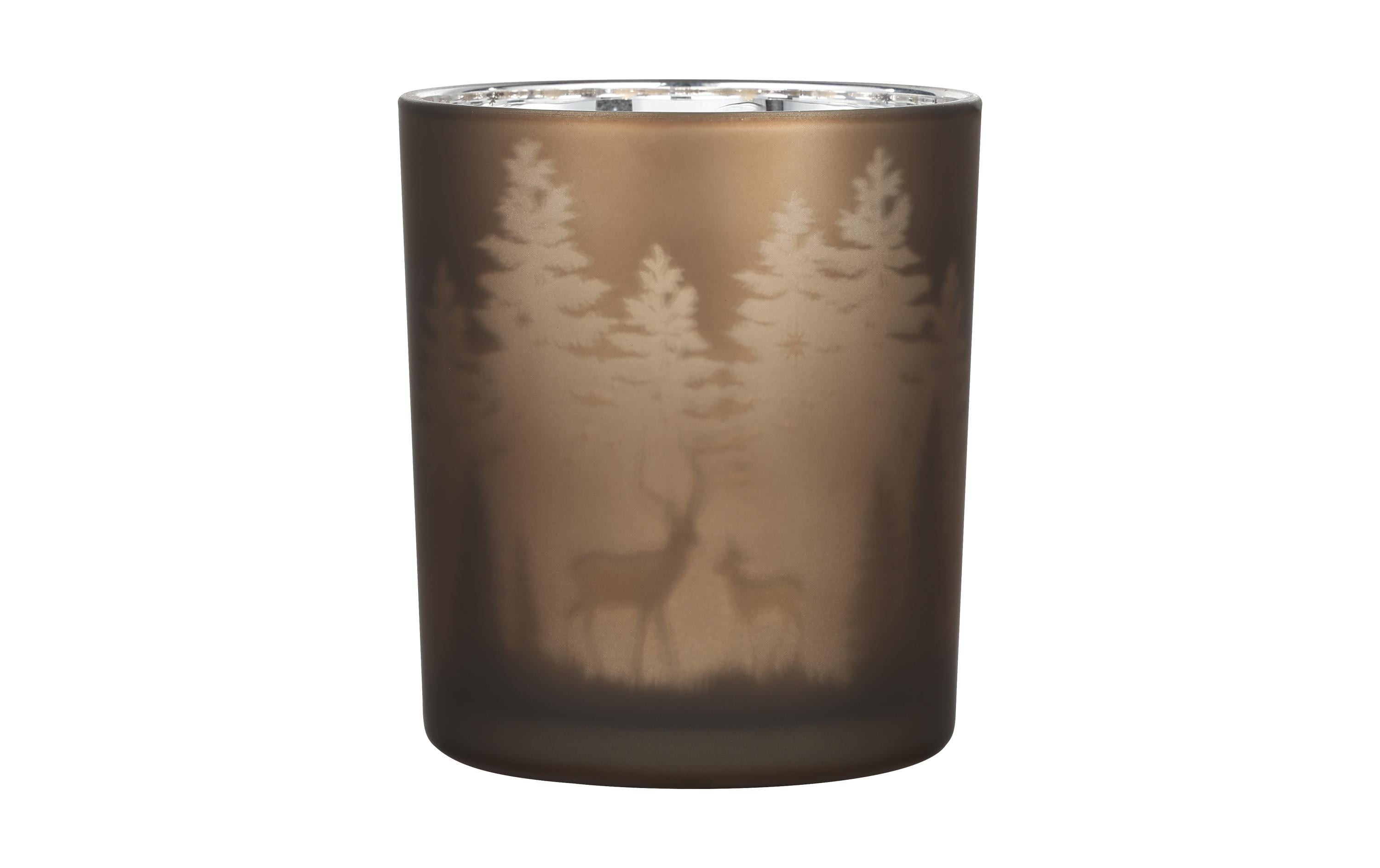 EGLO Winterlandschaft Lukut 10 cm Dunkelbraun, Glas