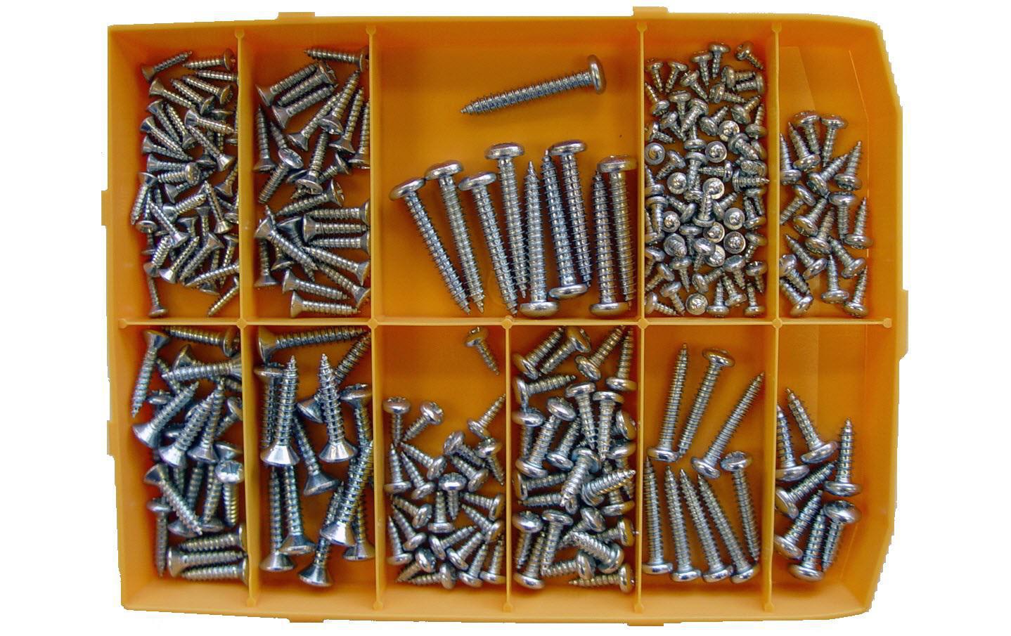 ferronorm Blechschrauben Sortiment, 247 Stück