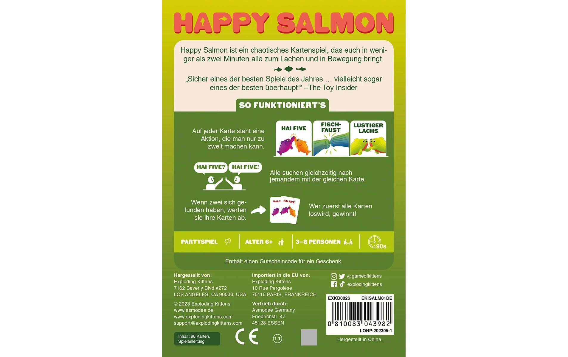 CMON Limited Partyspiel Happy Salmon -DE-
