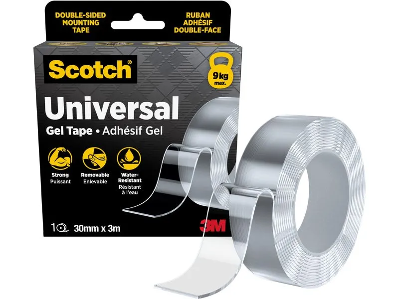 3M Klebeband Universal Gelband 30 mm x 3 m, Transparent 3M Klebeband Universal Gelband 30 mm x 3 m, Transparent