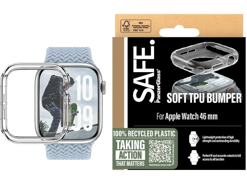 SAFE. Displayschutz TPU Bumper Transparent 46 mm SAFE. Displayschutz TPU Bumper Transparent 46 mm