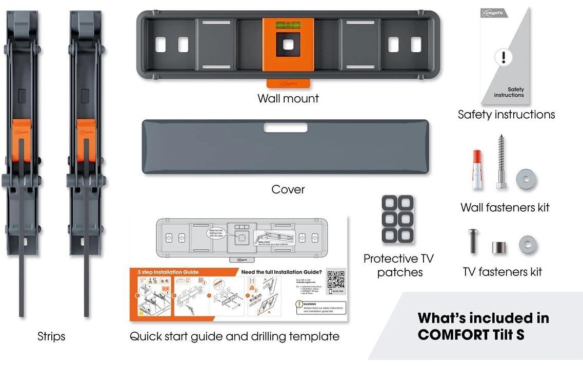 Vogel's Wandhalterung COMFORT TVM 3215B Schwarz Vogel's Wandhalterung COMFORT TVM 3215B Schwarz