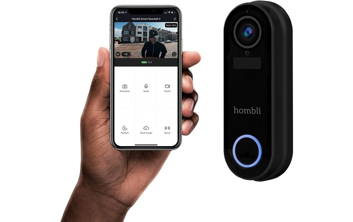 hombli Smart Doorbell Pack, Schwarz