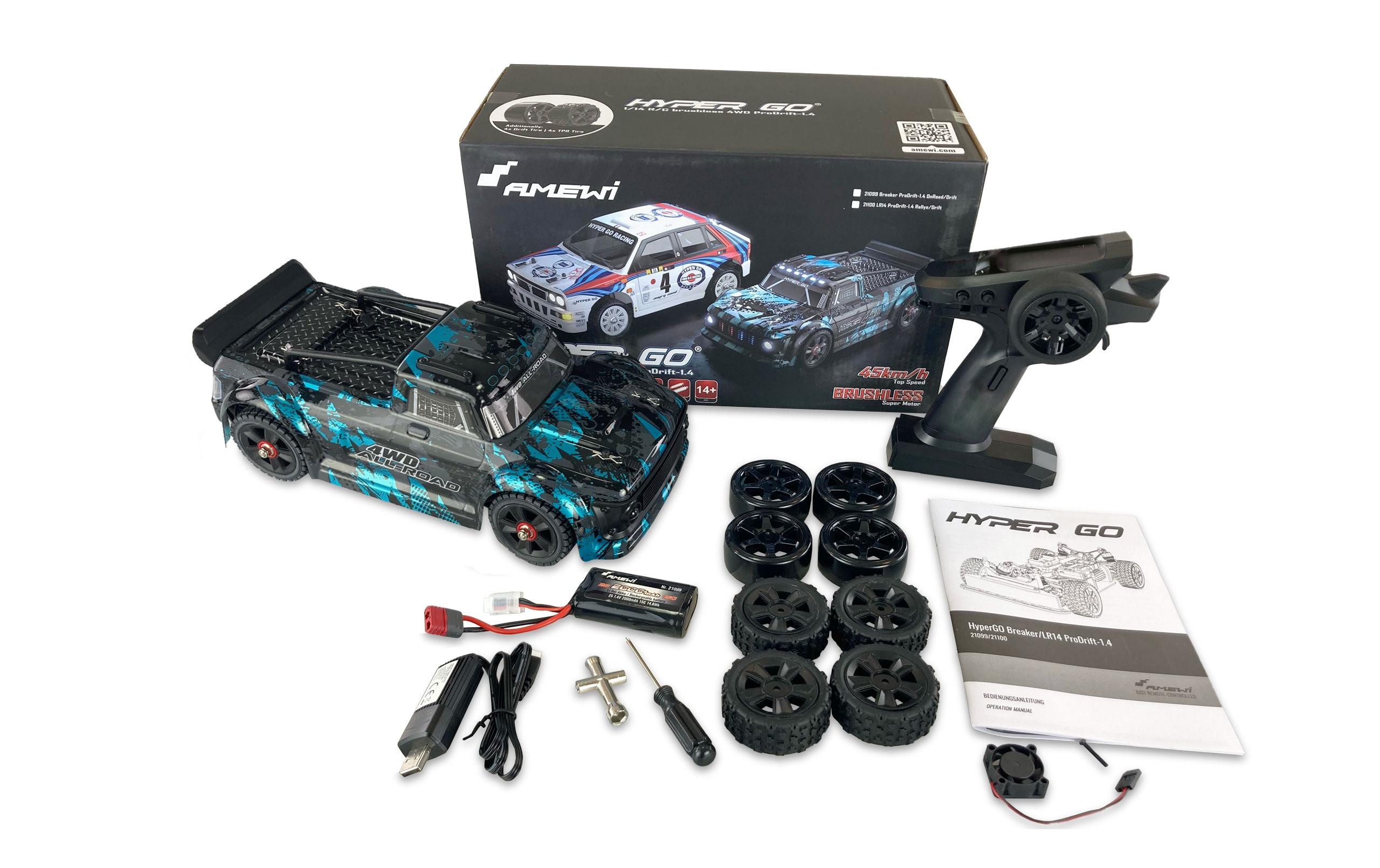 Amewi Tourenwagen Hyper Go Breaker Prodrift 1.4 RTR, 1:14 Amewi Tourenwagen Hyper Go Breaker Prodrift 1.4 RTR, 1:14