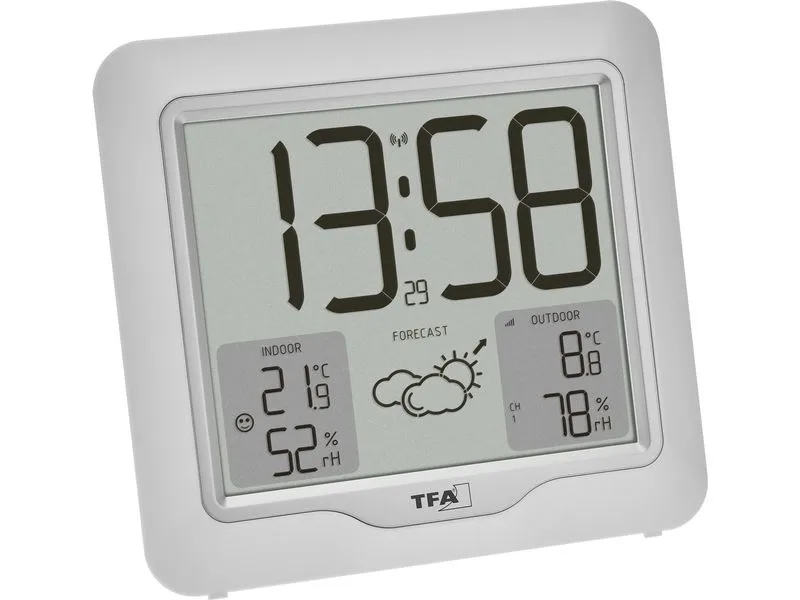 TFA Dostmann Wetterstation Metro Plus Silber