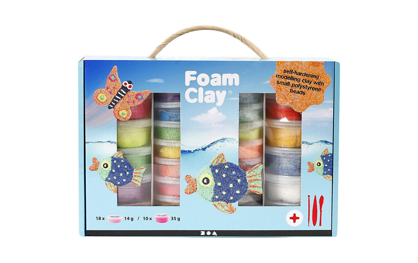 Creativ Company Modellier-Set Foam Clay Mehrfarbig