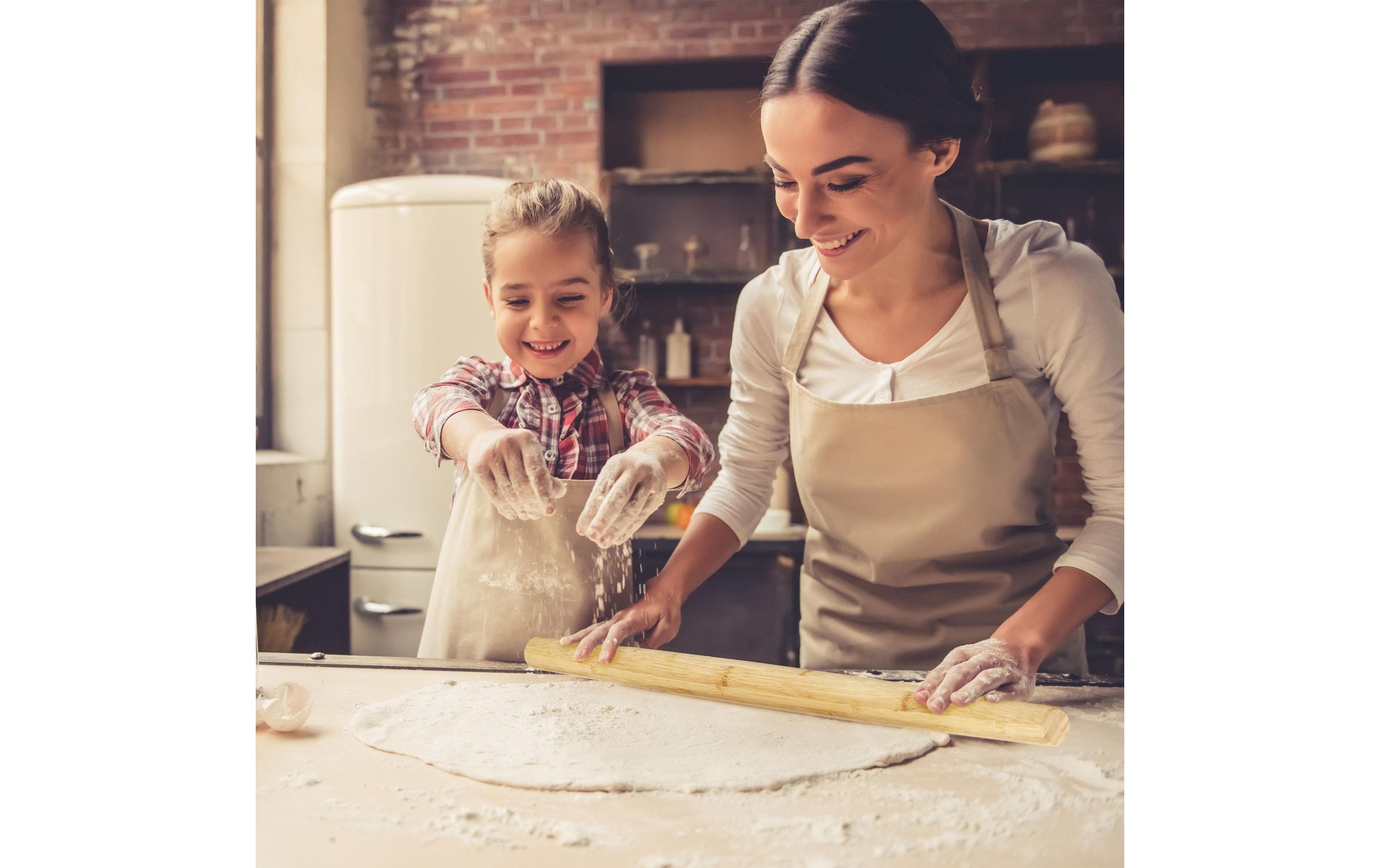 relaxdays Ausrollstab Braun