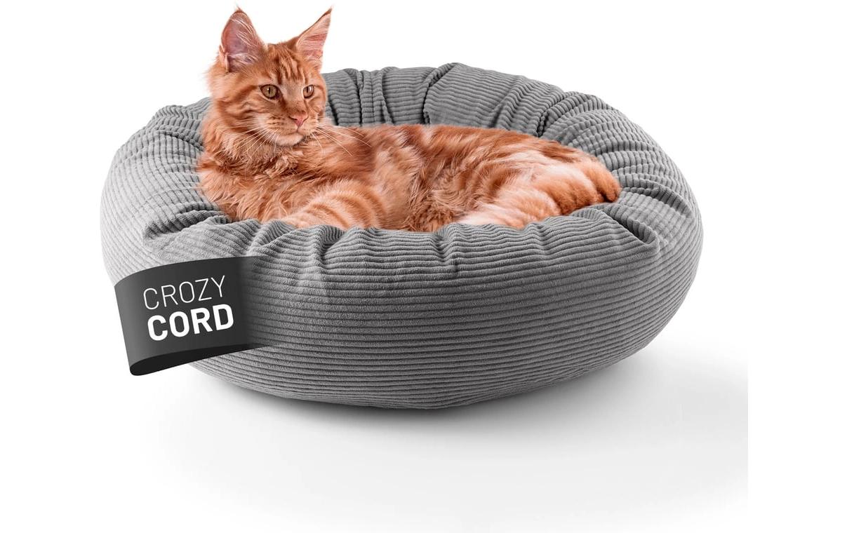 Lumaland Katzenbett Cord Grau