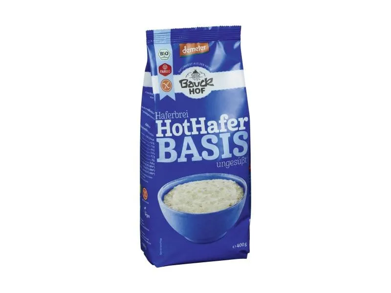 Bauck Mühle Müesli Bio Demeter Hot Hafer Basis glutenfrei 400 g