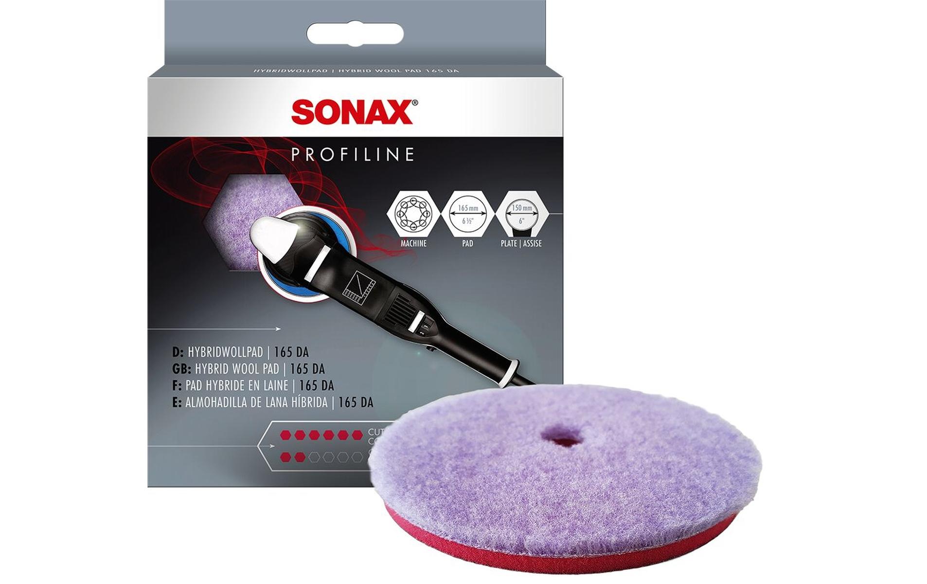 Sonax Polierpad Profiline, Hybrid Woll Pad, Ø 165 mm, 1 Stück