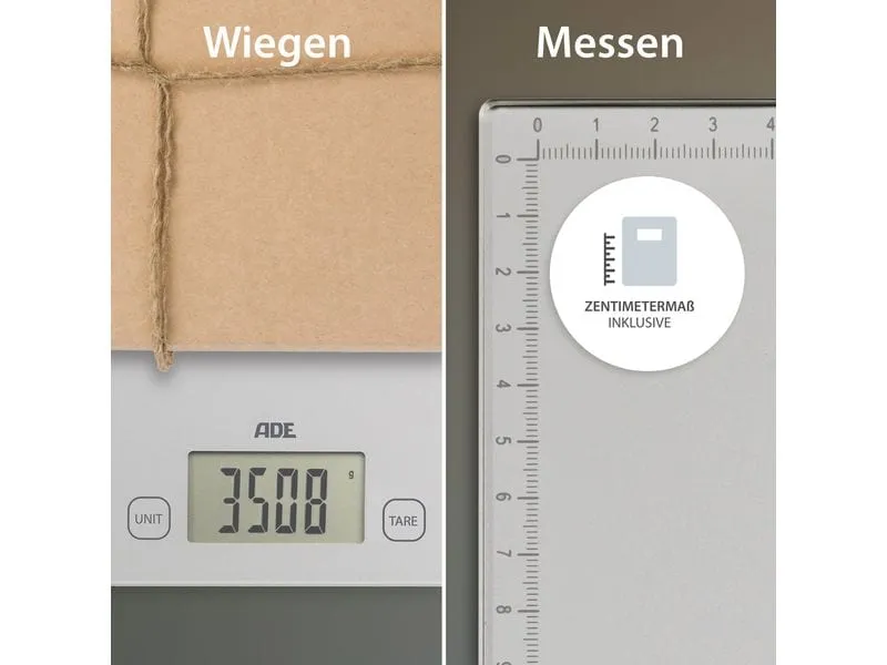 ADE Küchenwaage Bridget digital Silber ADE Küchenwaage Bridget digital Silber