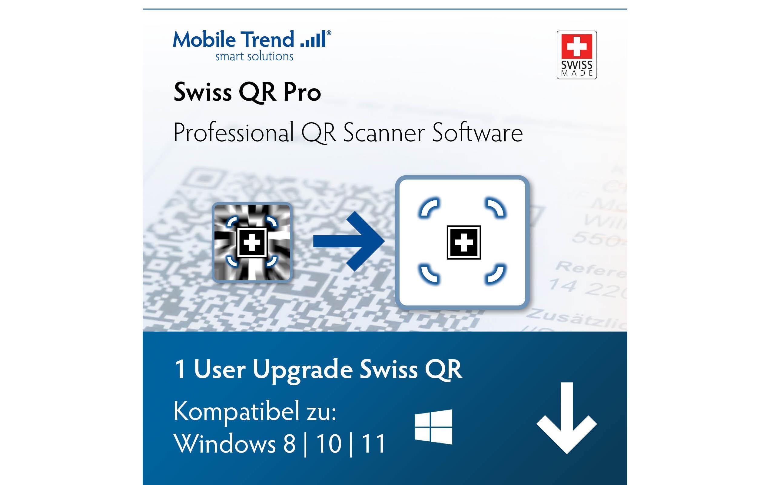 Mobiletrend Swiss QR Scanner Pro ESD, Upgrade, 1 User, DE/FR/EN/IT