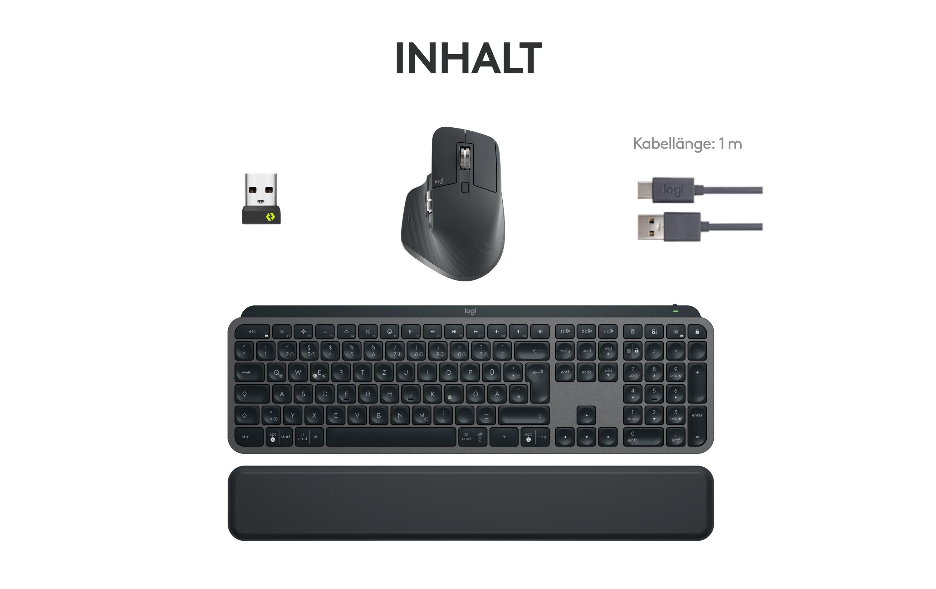 Logitech Tastatur-Maus-Set MX Keys S Combo Logitech Tastatur-Maus-Set MX Keys S Combo