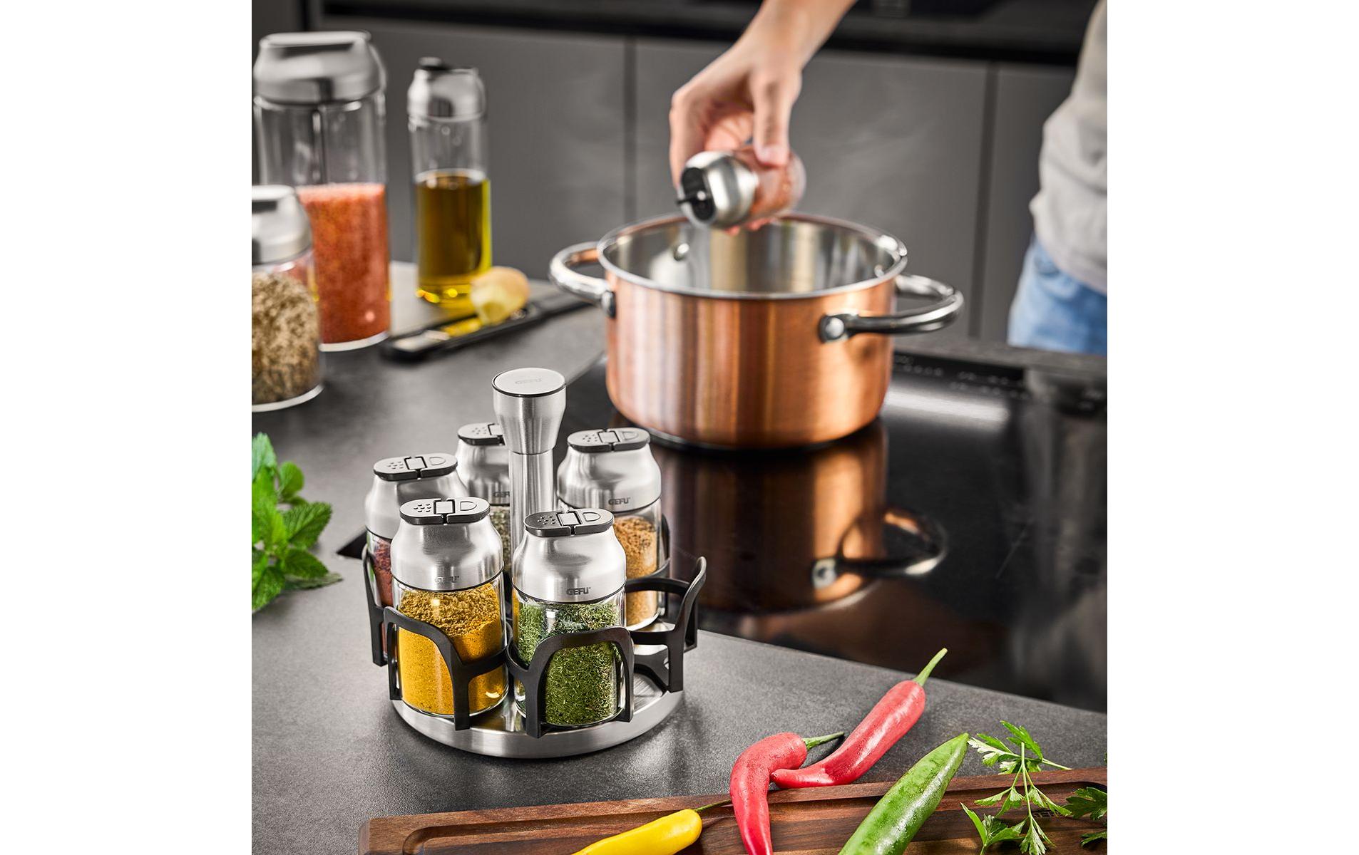 GEFU Gewürzkarussell Kippo 7-teilig