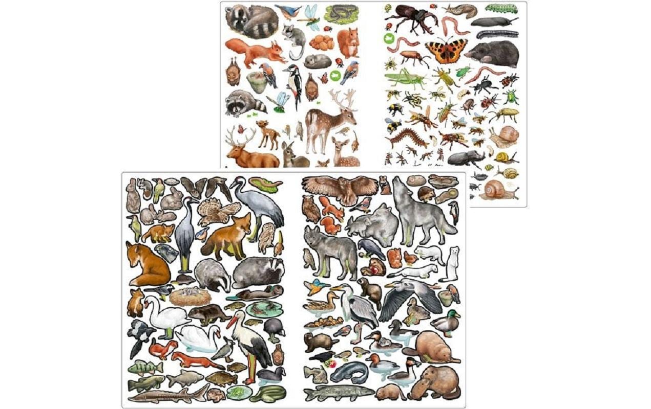 Depesche Stickerbuch Wild Forest mit 282 Sticker, 24 Seiten