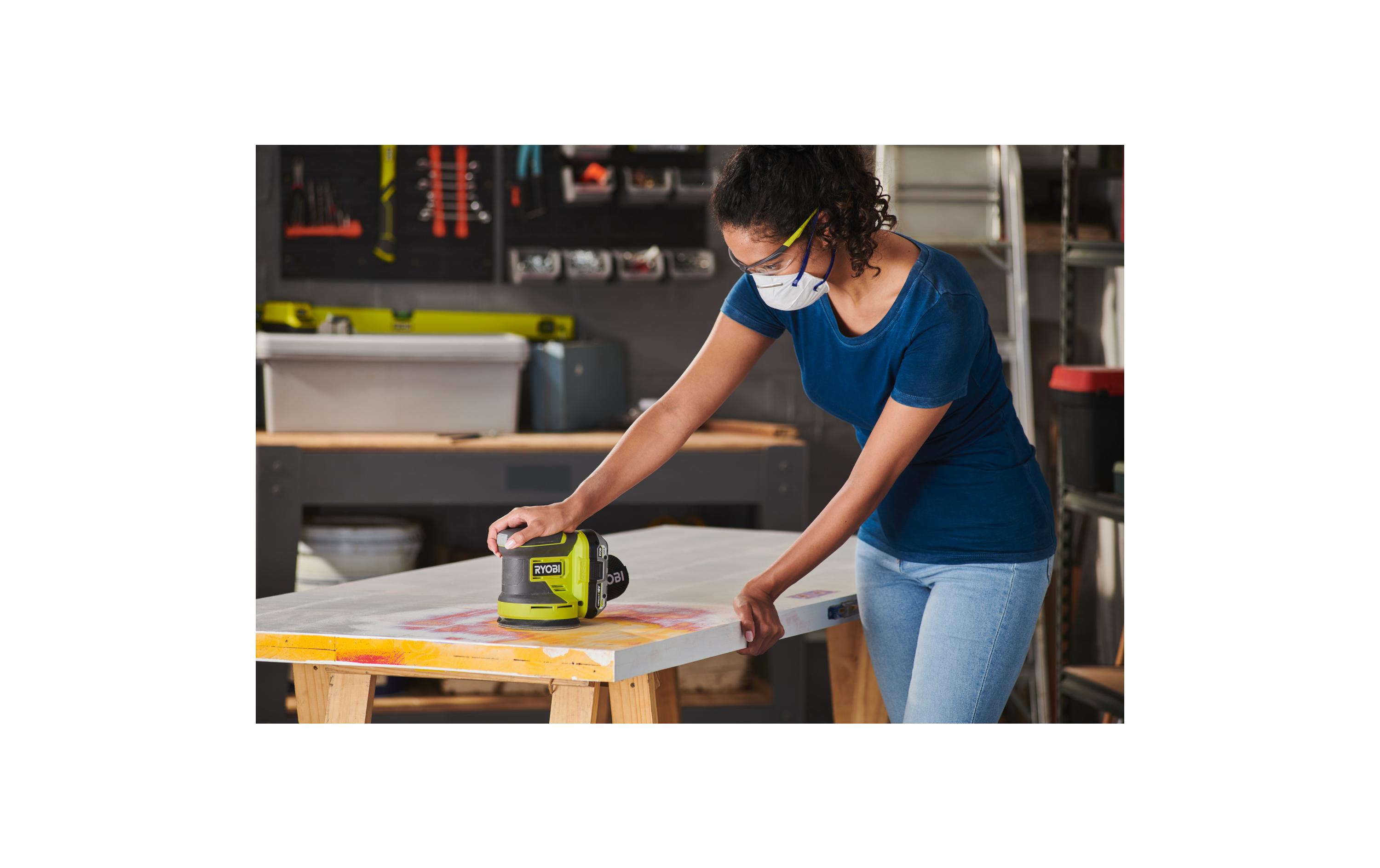 RYOBI Akku-Exzenterschleifer RROS18-0, 18 V, Solo