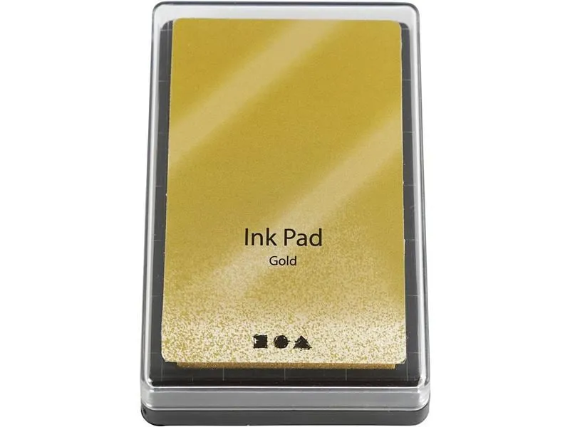 Creativ Company Stempelkissen Ink Pad, 9 x 6 x 2 cm Gold Creativ Company Stempelkissen Ink Pad, 9 x 6 x 2 cm Gold