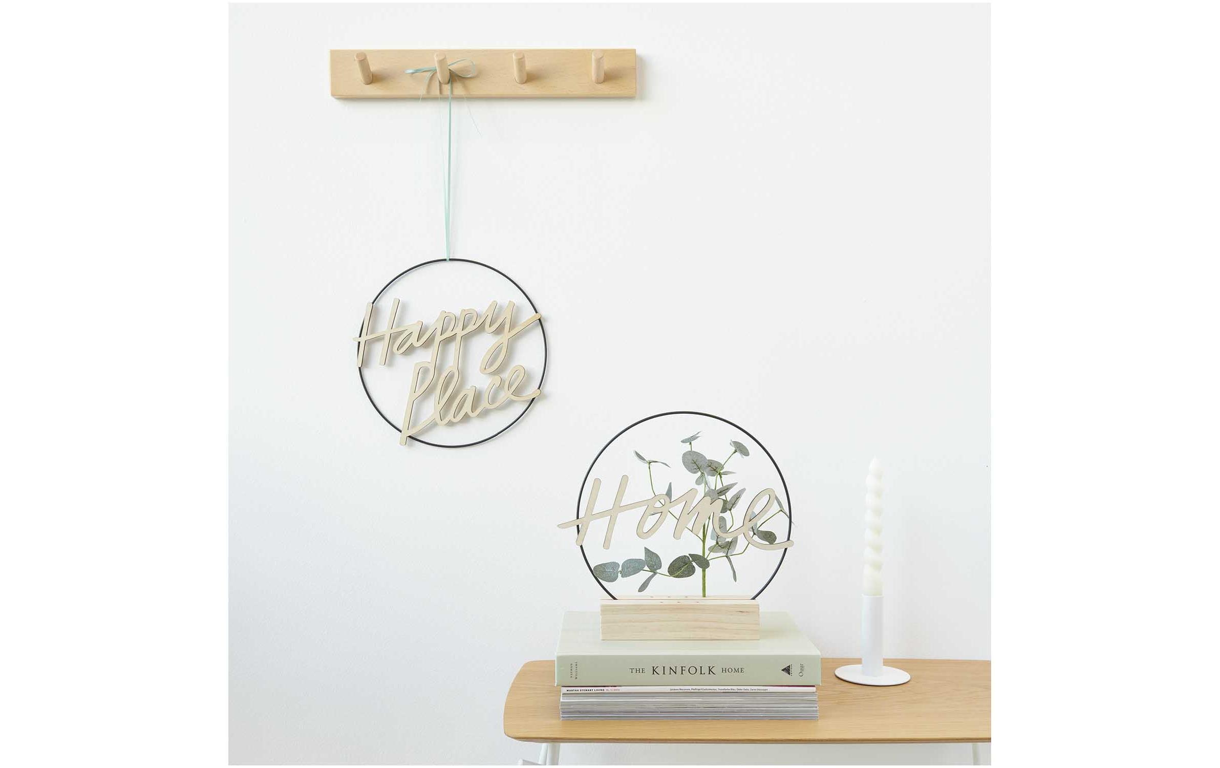 Rico Design Holzartikel Home 28 x 9 cm, magnetisch