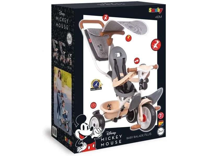 Smoby Dreirad Mickey Baby Balade Plus Smoby Dreirad Mickey Baby Balade Plus