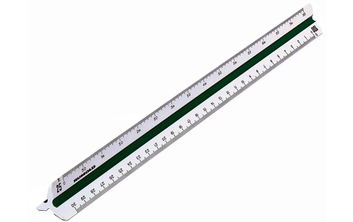 Rumold Dreikant-Lineal Architect Massstab 4:1, 30 cm Rumold Dreikant-Lineal Architect Massstab 4:1, 30 cm
