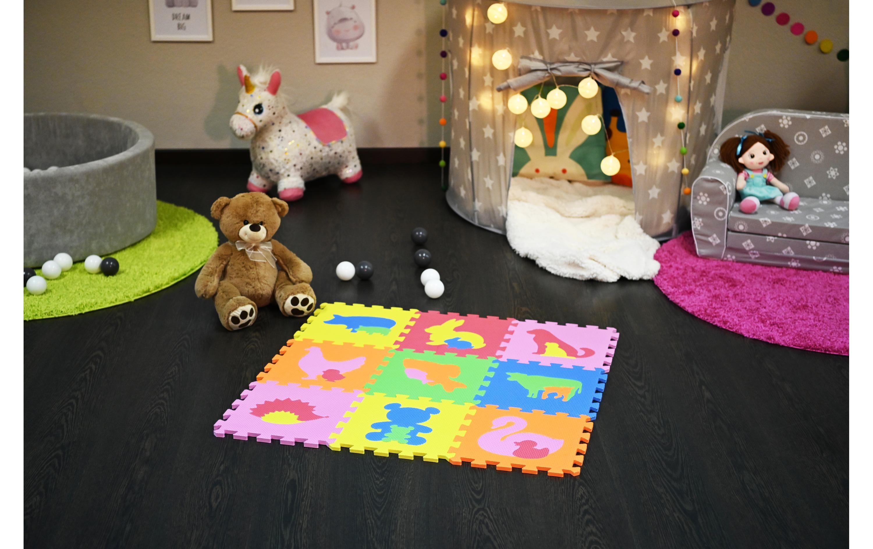 Knorrtoys Puzzlematte Tiere 9-teilig