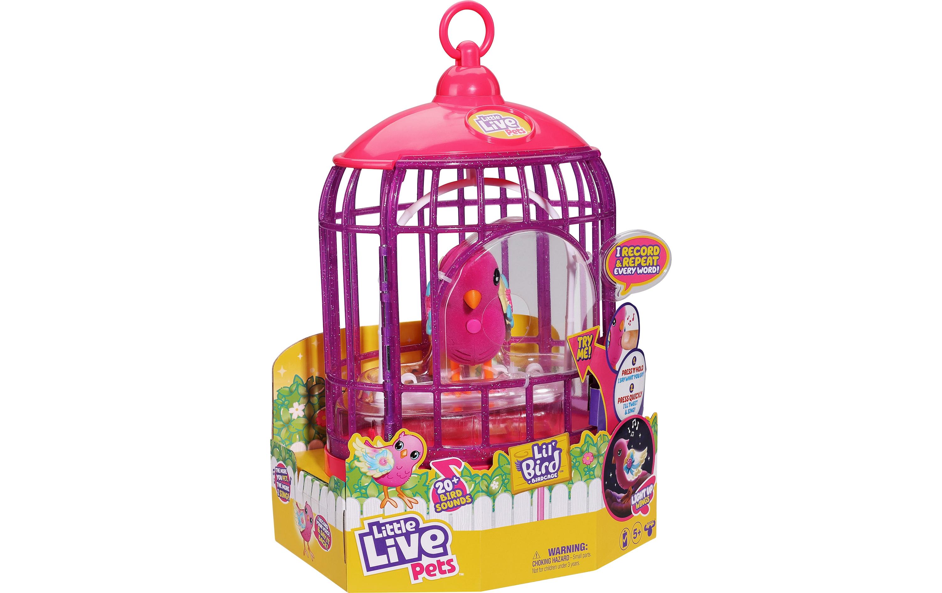 moose Spielfigurenset Lil Bird Vogel und Käfig Tiara