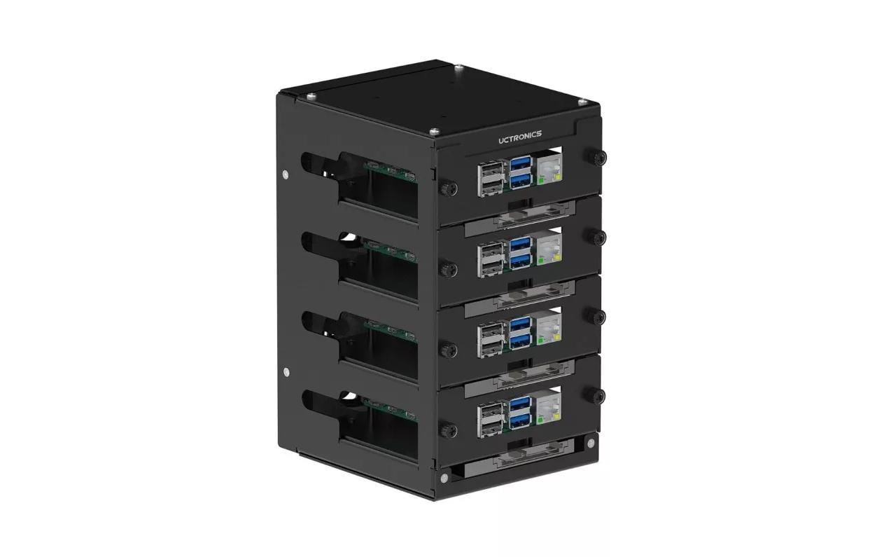Raspberry Pi Cluster-Rack für Raspberry Pi 4 B, 3 B/B+