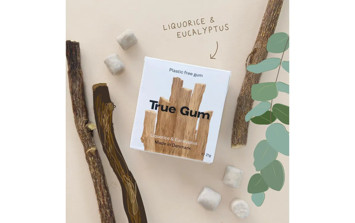 True Gum Kaugummi Lakritze & Eukalyptus 21 g True Gum Kaugummi Lakritze & Eukalyptus 21 g
