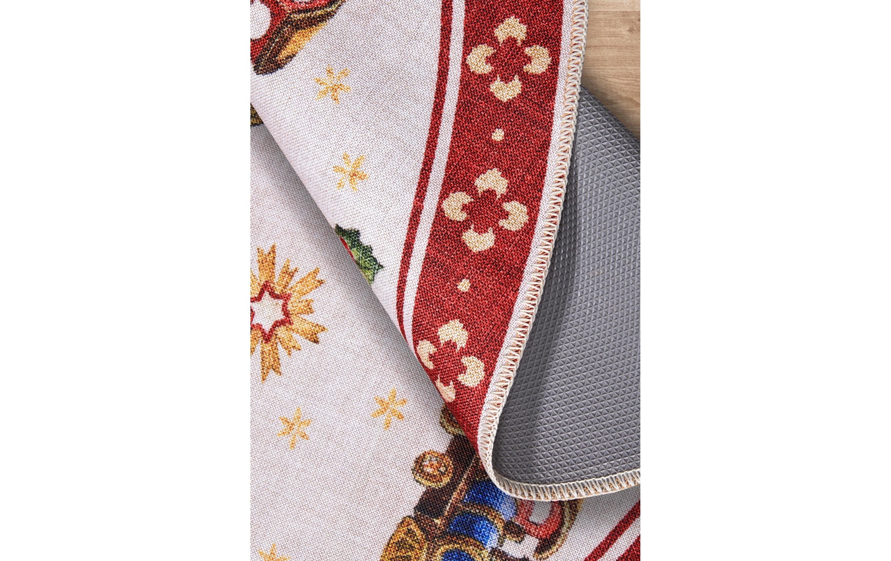 Villeroy & Boch Weihnachtsteppich Nostalgic 150 cm, Rot