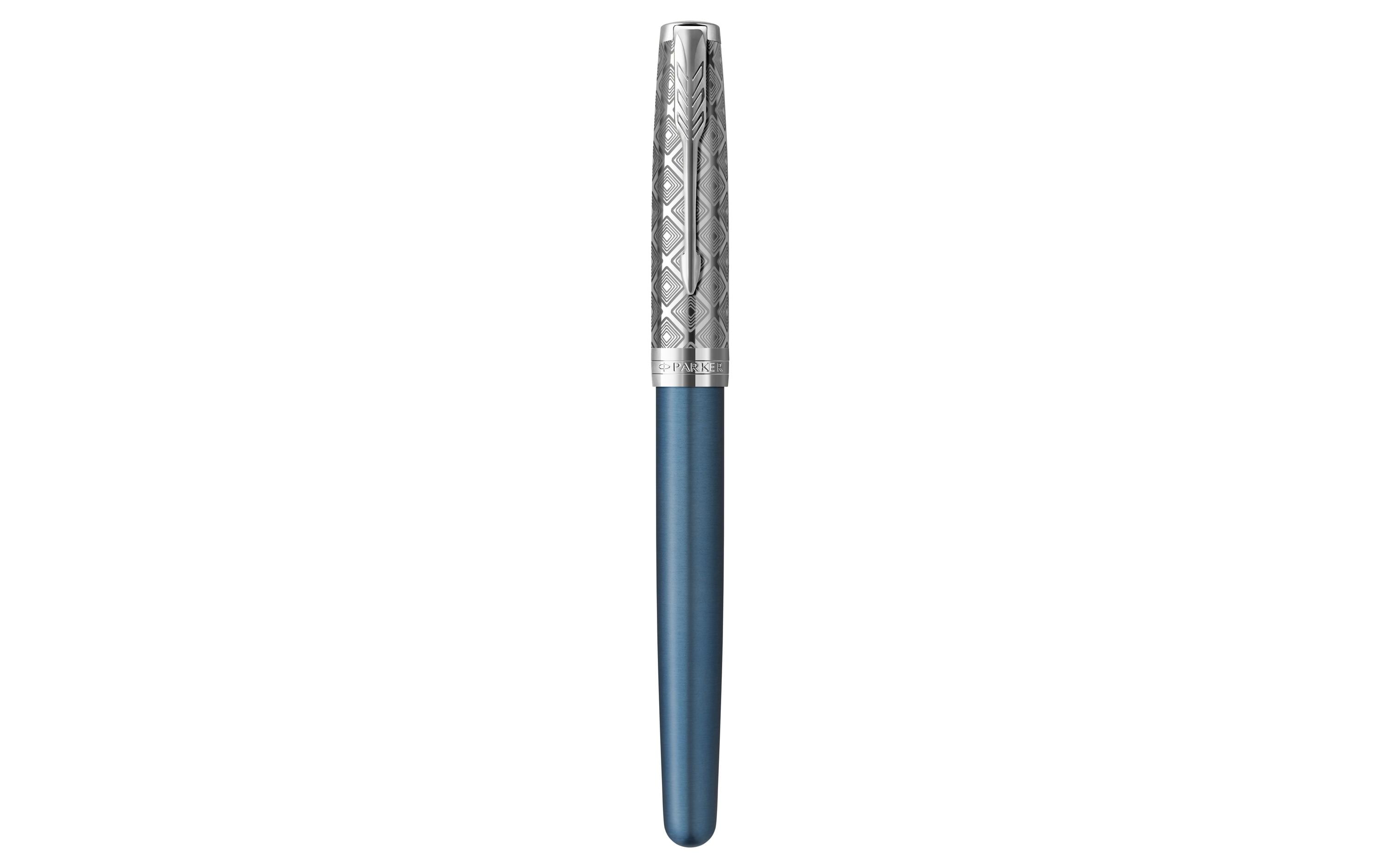 Parker Füllfederhalter Sonnet Premium Metal & Blue Medium (M)