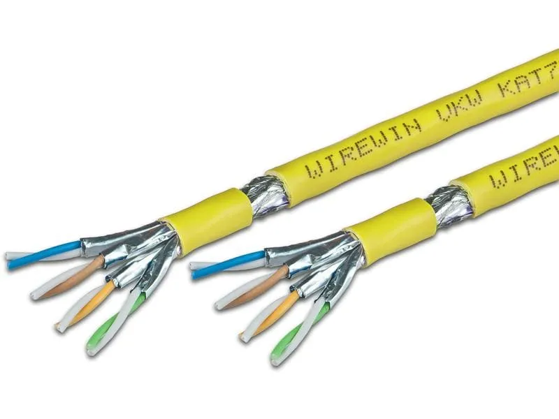 Wirewin Verlegekabel VKW SFTP K7A L3 Cat 7A, S/FTP, 500 m, Gelb Wirewin Verlegekabel VKW SFTP K7A L3 Cat 7A, S/FTP, 500 m, Gelb