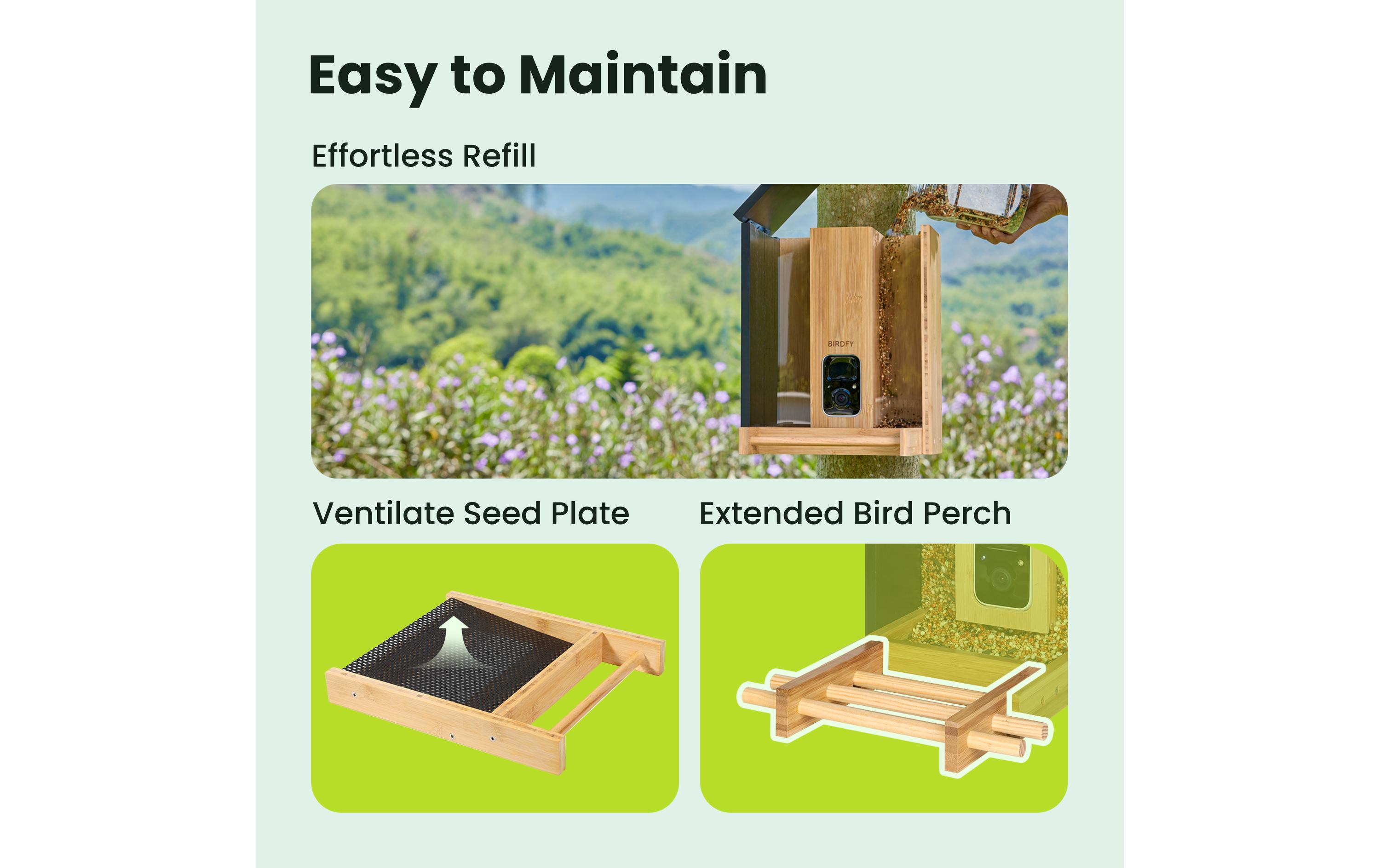 Birdfy Vogelhaus mit Kamera 1080p