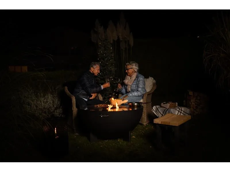 FEU DU JARDIN Feuerstelle Tria, Ø 98 cm, Schwarz FEU DU JARDIN Feuerstelle Tria, Ø 98 cm, Schwarz