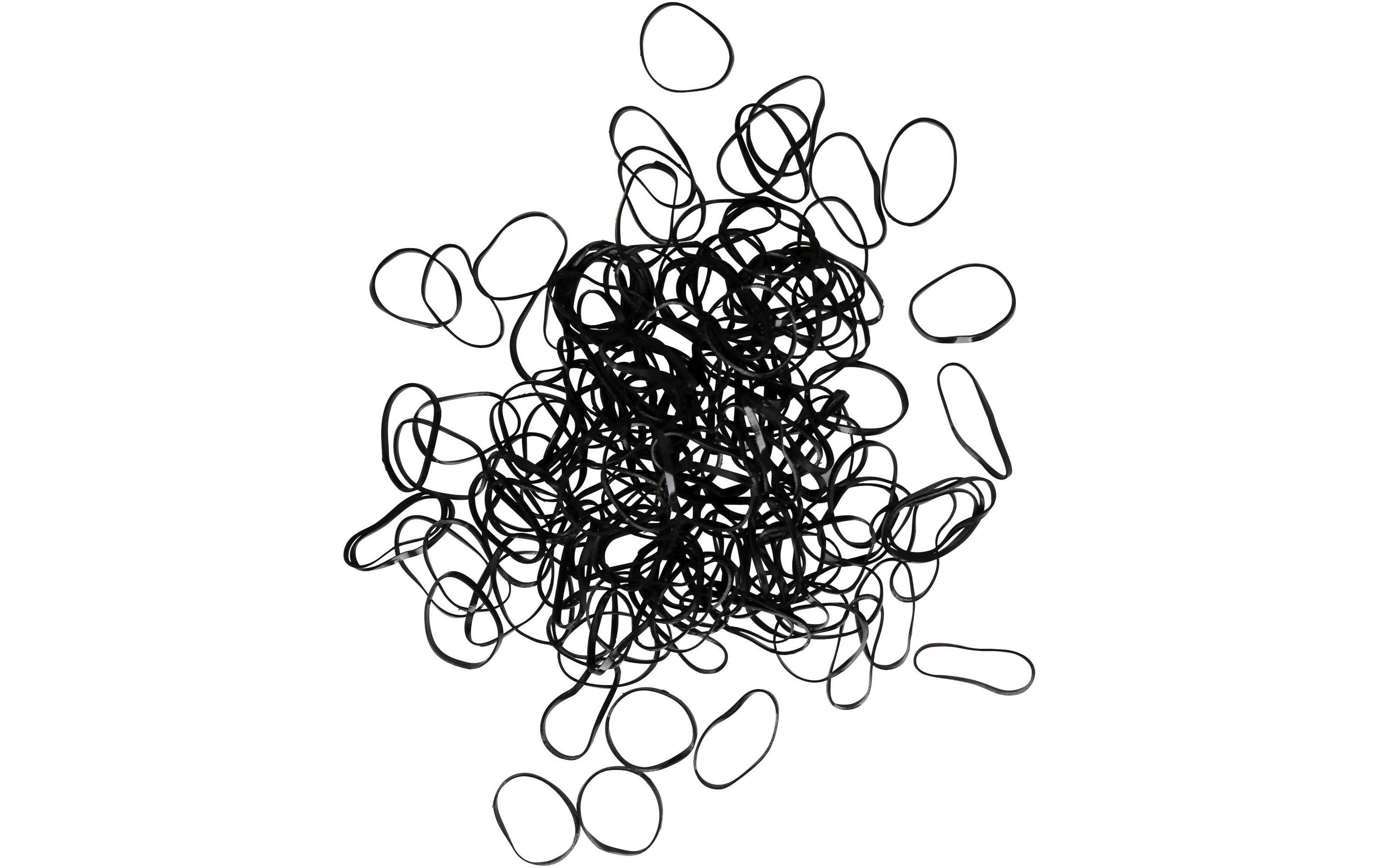 Parsa Beauty Haargummi Mini Schwarz 150 Stück